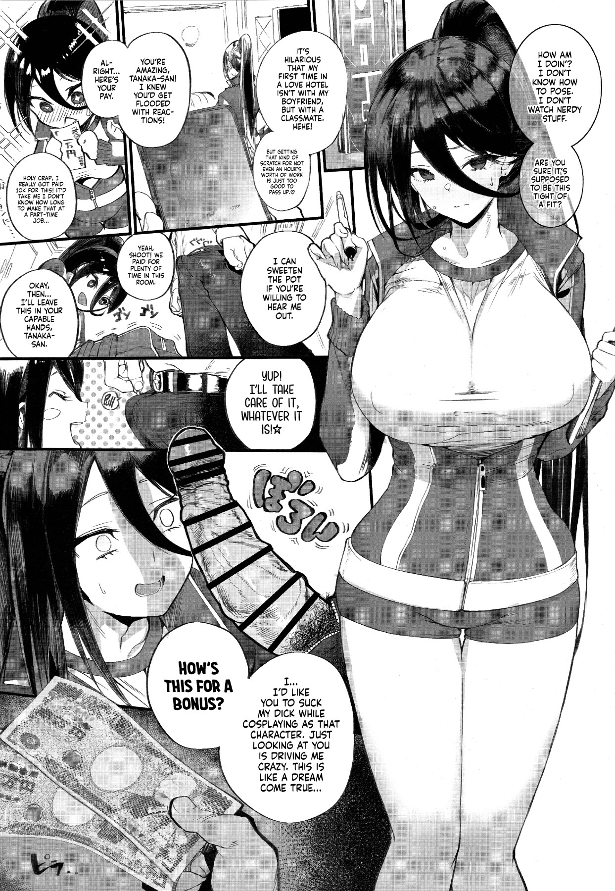 Hentai Manga Comic-Found Myself a Gyaru That's Down to Cosplay and Even Fuck For Money-Read-7